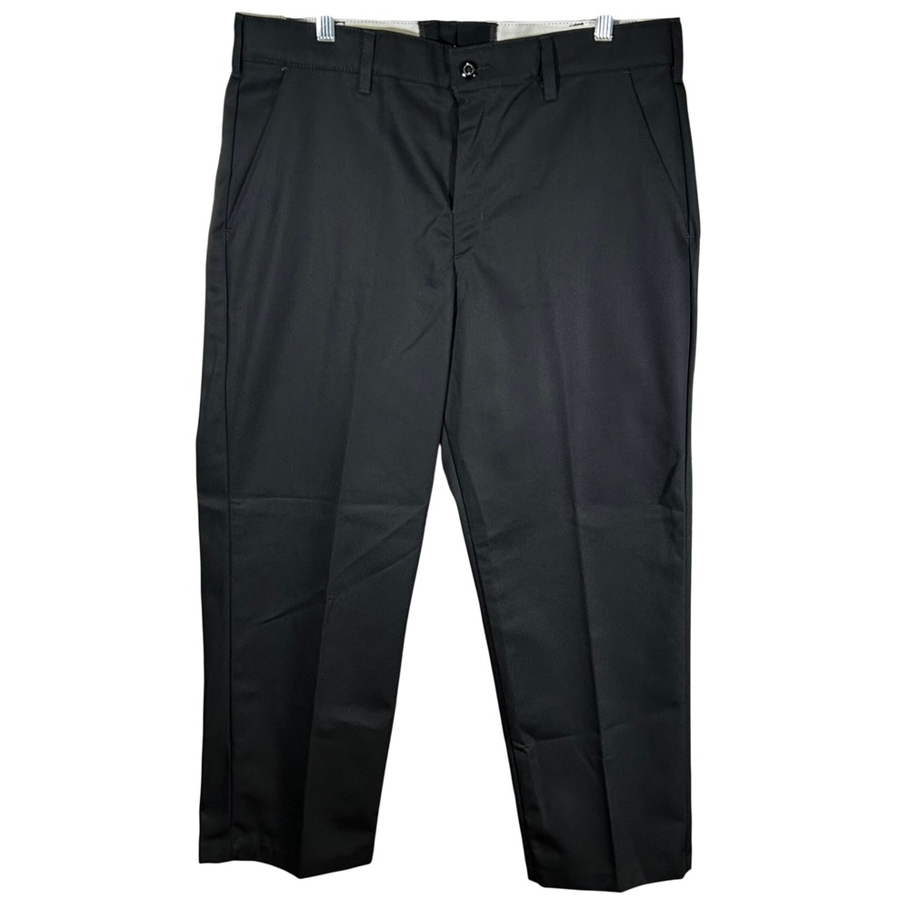 Red Kap Mens PT20BK0 Industrial Work Pants Black 36x30 Straight‎ Leg Chinos